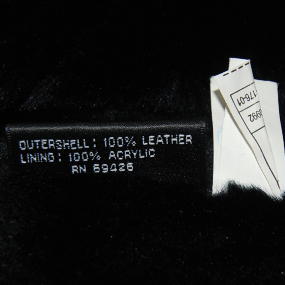 100% Genuine Leather Wilsons Black Jacket Sz S - Picture 8 of 8